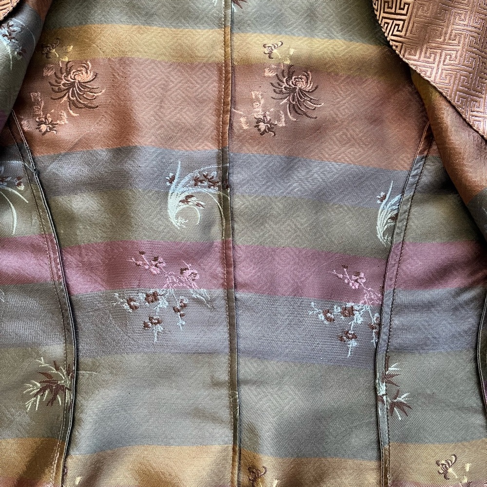 Warehouse Tan Geometric Women's Blazer - Picture 7 of 9